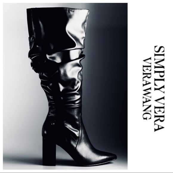 NEW Simply VERA WANG Slouchy High Heel BOOTS - Picture 2 of 8